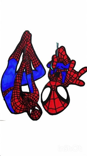 Spidey - Spider-man: 2 Styles #spiderman #drawing #art #howtodraw #coloring #short #art