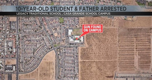 Casa Grande school gun incident: 10-year-old and dad arrested