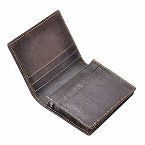 Men’s Bifold Front Pocket Wallet Genuine Leather RFID Blocking Card Billfold, Coffee - Walmart.ca
