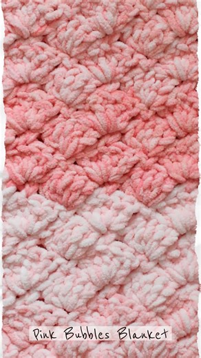 Bernat Blanket Yarn Dappled Double Crochet Shell Pattern Free PDF Video #crochet