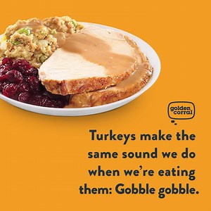 Happy Thanksgiving from our Golden Corral family to yours! Restaurants open today across the country for contactless curbside pick up and dine in service where available. Holiday hours vary. Visit GoldenCorral.com to find a location open near you. | Golden Corral Buffet & Grill