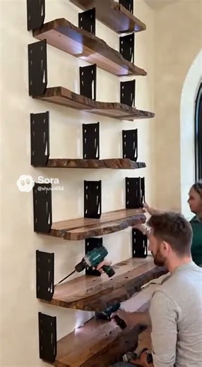 DIY Live-Edge Floating Shelves Installation | Easy Rustic Home Decor