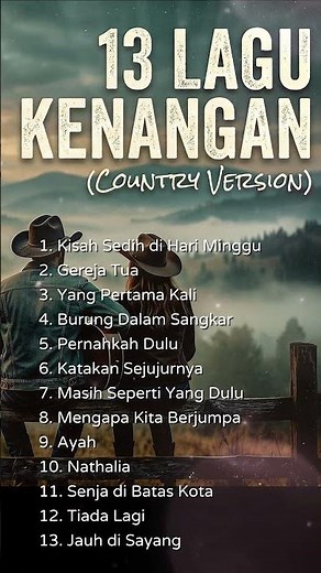 Pernahkah Dulu: Full Album 13 Lagu Kenangan Pop Indonesia Cover 🚗💨#countrycover #countrystyle