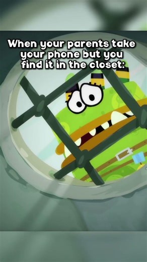 When your parents take your phone but you find it in the closet: