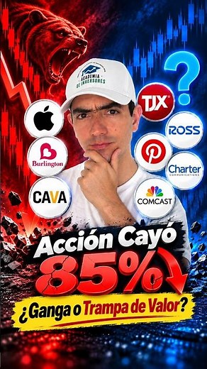 Esta Acción Cayó 85% y Cotiza a 3 Veces Beneficios 📉 TJX vs Ross vs Burlington #trading #inversiones