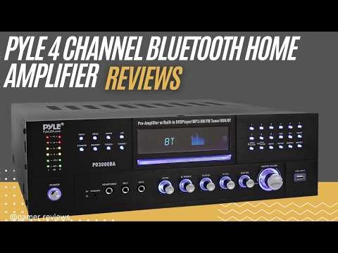Pyle PD3000BA Amplifier Review | 4 Channel 3000W Bluetooth Home Receiver