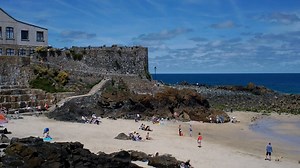 Bamaluz beach from the pier | Loving St Ives