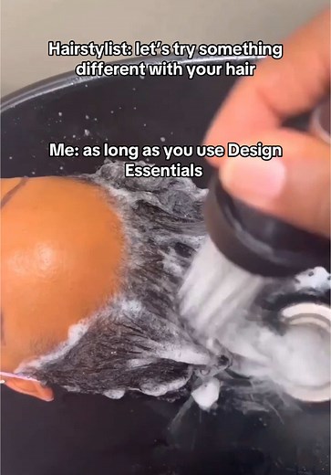To Bob or Not To Bob 😌🙌🏾 Design Essentials Oat Protein & Henna Deep Cleansing Shampoo and Honey Creme Moisture Retention Shampoo to ensure the finished look has maximum body and softness! #DesignEssentials #bob #hairproducts #haircare #hairstyle