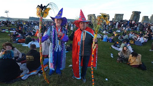 'The real Merlin' turns up at Stonehenge and says ancient monument is beaming cosmic energy into him