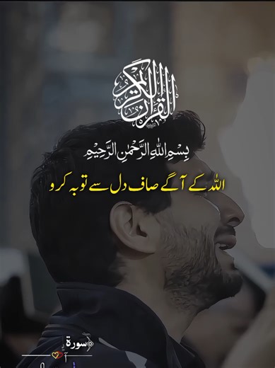 اللہ کے آگے صاف دل سے توبہ کرو امید ہے کہ وہ تمہارے گناہ معاف کر دے گا#quranrecitation #quran #quranmajeed #islamic_video #urduqurantranslation
