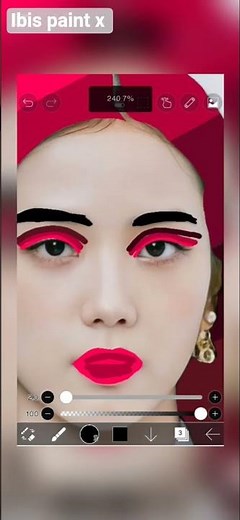 Digital Makeup Transformation | Ibis Paint X #ibispaintx #makeup #digitalart#shortvideo #glowifyart