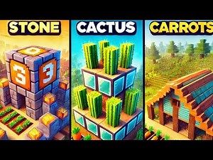 "Easy Minecraft farms for beginners"