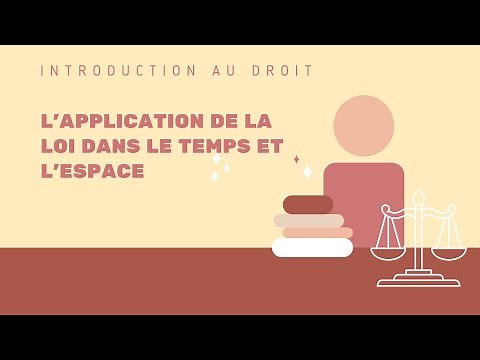 L’application de la loi dans le temps et l’espace