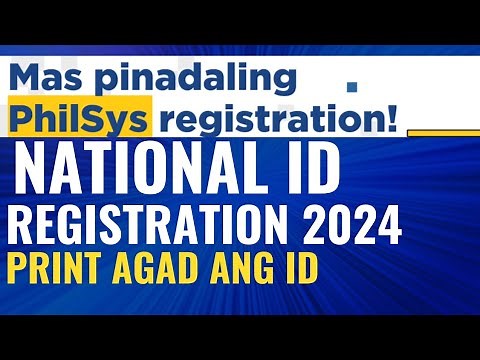 PAANO KUMUHA NG NATIONAL ID 2024 #nationalidregistration #nationalid #philsys