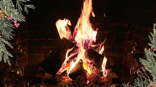 Relaxing Yule Log with Christmas Music - Apple TV