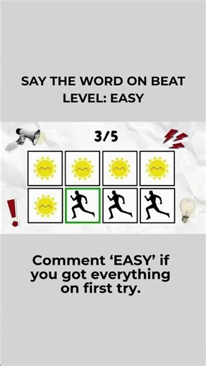 CAN YOU SAY THE WORD ON BEAT? #fun #shorts