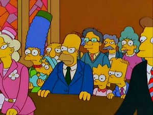 Reverendo Alegria amagando el Amén - Los Simpson Latino