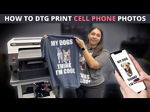 How To DTG Print Cell Phone Photos on a T-Shirt