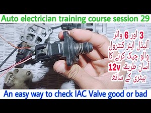 Idle Air Control Valve testing with 12v battery.How to check IAC Valve good or bad an easy way.