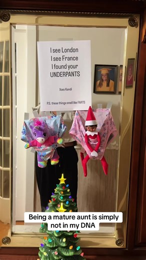 Not Disney content lol sorry not sorry. Introducing you all to Kandi the elf #elfontheshelf #elf #elfideas #christmas #auntlife