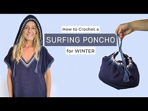 DIY Hooded Towel Poncho with Crochet Border – Beginner Sewing & Crochet Tutorial