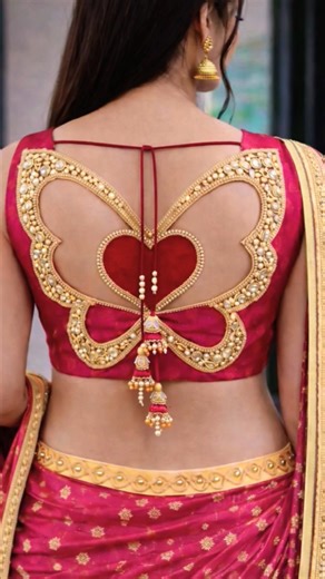 Beautiful❤️‍🔥Latest Blouse Design | New Trending back neck blouse design #blousedesigns #viralshort