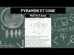 correction exercice sur les pyramides et cônes de révolution - mathématique troisième(3ème)