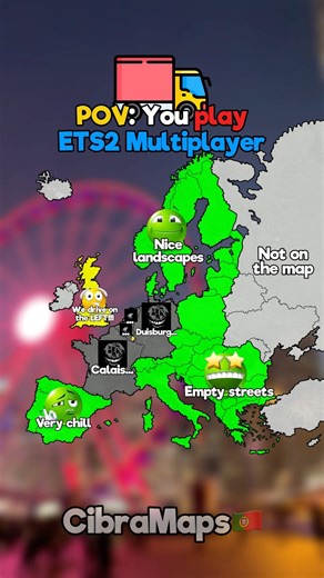POV: You play ets2 multiplayer #europe #geographythroughmaps #mapping