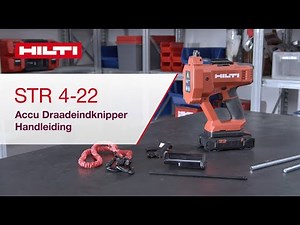 Hilti STR 4-22 Draadeindknipper How-to-video