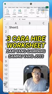 Pernah nggak sih kamu ingin menyembunyikan worksheet di Excel tapi bingung gimana caranya Nah, kamu mesti banget tau 3 trik ini yang bakal bikin hidup kamu lebih mudah. Yuk, kita langsung bahas Trik pertama, yang paling gampang. Kamu punya Sheet 1 dan Sheet 2 di bawah, dan kamu mau hide Sheet nomor 1. Caranya simpel banget, kamu tinggal klik kanan di Sheet 1, lalu pilih Hide. Voila Sheet 1 hilang. Tapi cara ini terlalu gampang untuk diunhide lagi. Cukup klik kanan, pilih Unhide, dan Sheet 1 munc