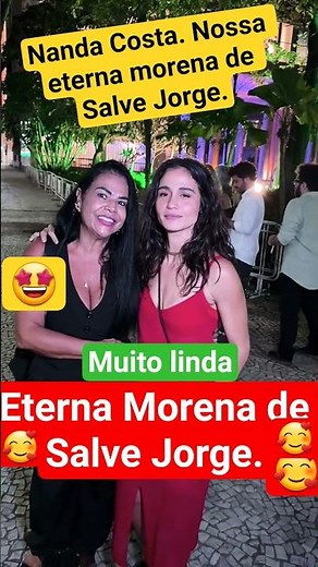 😀NANDA COSTA, KNOWN AS MORENA FROM SALVE JORGE, LOOKED GORGEOUS MAKING AN APPEARANCE @tvfaby