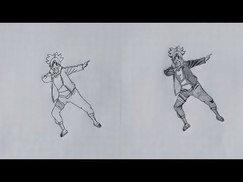 How to Draw Boruto Uzumaki Step by Step | Naruto Shippuden Anime Drawing Tutorial