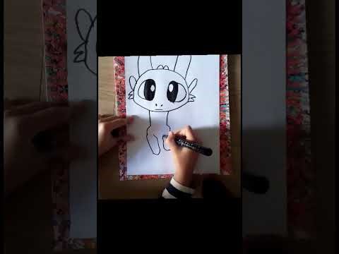 How to draw. Toothless