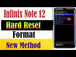Infinix Note 12 Hard Reset Method ||How to reset Infinix note 12 phone