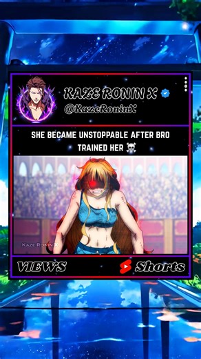 Bro trained her too much ☠️🔥 #anime #shorts #animefight