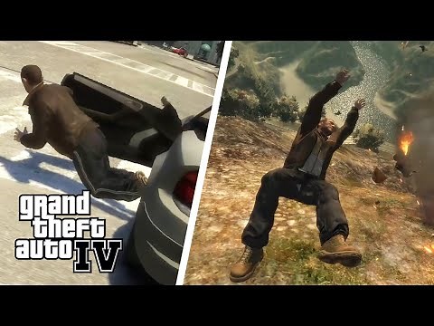 GTA IV - Ragdoll, Crashes and Brutal Moments Compilation Vol. 1