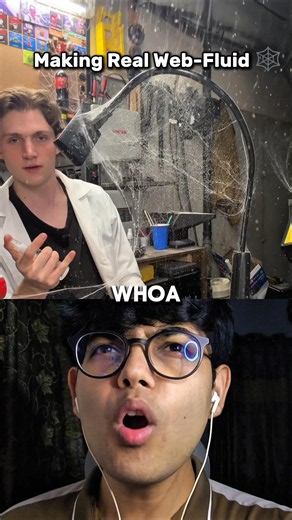 Zed can't believe this guy actually made real Spider-Man web fluid 😱🕷️ 🕸️