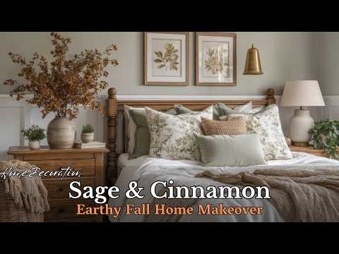 🍃 Sage & Cinnamon: Earthy Fall Home Makeover | Amazon Decor Finds & Thrifting Magic