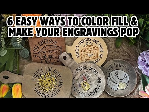 6 Simple Ways to Color Fill Your Laser Engravings + Bonus Tips