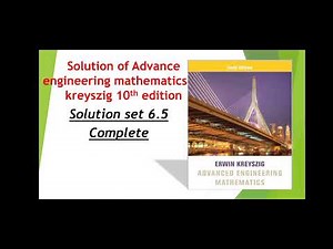 Solution of advance engineering mathematics |Kreyszig | problem set 6.5 q 1 - 26 | complete |