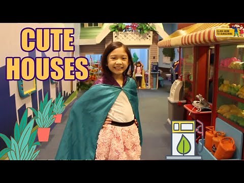 CUTE Indoor Playground with Small Buildings, Daddy Yan's Birthday | Kaycee & Rachel Old Videos