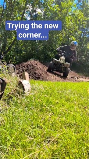 Predator 212 ATV testing Embanked corner #ATV #212 #miniquad