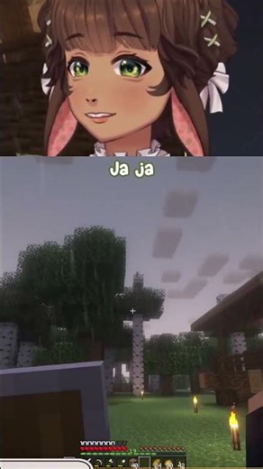 Pararrayos sobre un árbol #vtuber #vtuberclips #stream #Minecraft