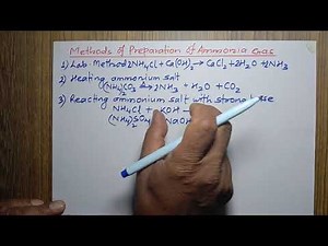 Methods of Preparation of Ammonia Gas