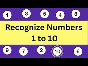 Recognize Numbers 1 to 10 | Guess the number from 1 - 10 | Learn Numbers | Numbers | Easy learning
