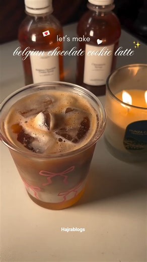 Chocolate Chip iced Latte#youtubeshorts #baking