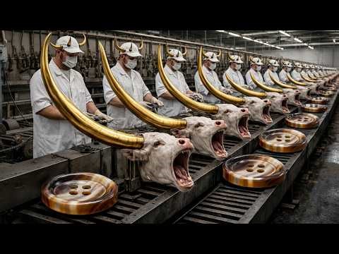 Inside the Ox Horn Button Factory | Complete Manufacturing Process