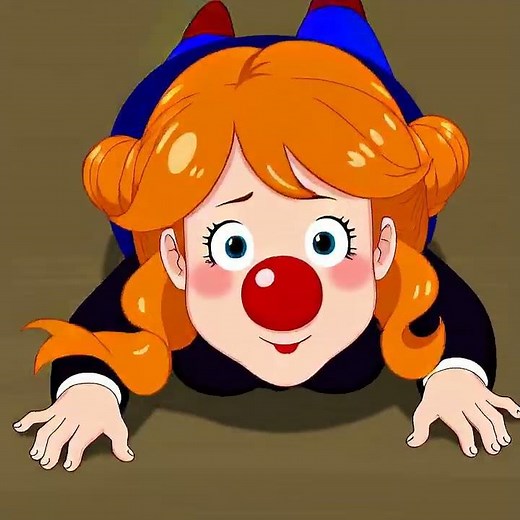 Female Clown Crawling on the Floor by Anime Sora