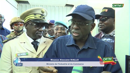 #ORTM - #INFO : #SÉGOU/ Visite du Ministre de l'Industrie et du Commerce aux usines de Sukala et N'Sukala. #ORTM_Web | ORTM