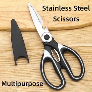[Hot Item] Stainless Steel Kitchen Scissors Kitchen Shears All Purpose Heavy Duty Multipurpose Utility Sharp Scissors for Food, Meat, Poultry, Vegetable Office Scissors